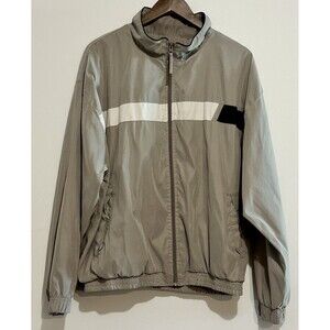 ON LINE Vintage Colorblock Windbreaker Jacket Mens XL Sage Olive  Skate Track